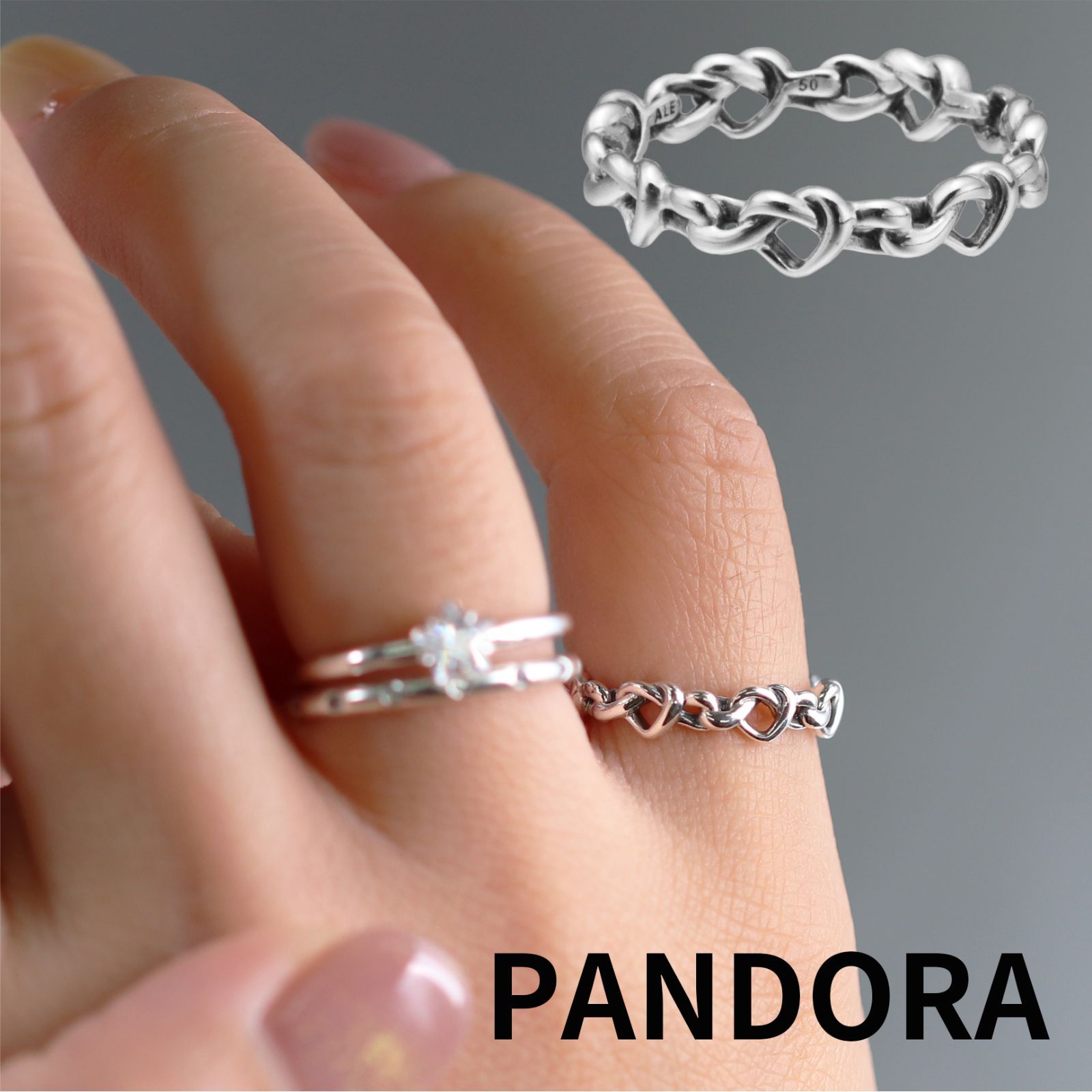 ☆【新品・正規品】ボックス・ショッパー付 PANDORA(パンドラ) ☆ノッテッド ハート リング 単品☆ リング 指輪 シルバーアクセ  スターリングシルバー シルバー925 高品質 低価格  ブランド アクセサリー 東京発送