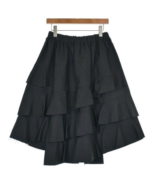 BLACK COMME des GARCONS ひざ丈スカート 黒 2125425L0008 BLACK COMME des GARCONS（ブラックコムデギャルソン）ロング