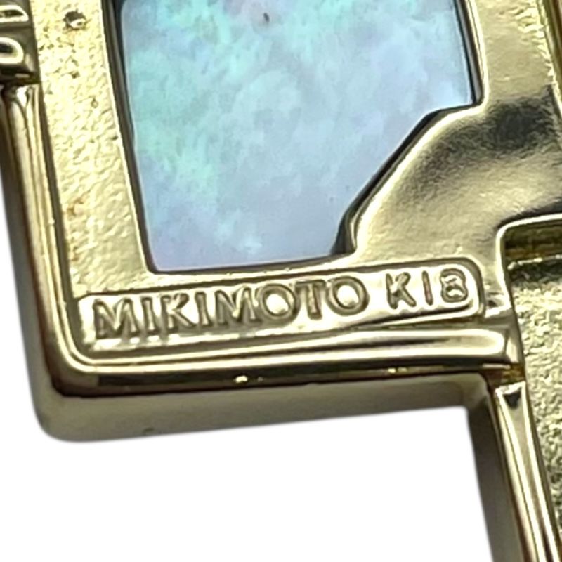 ミキモト MIKIMOTO ピクウェブローチ イエローゴールド K18YG