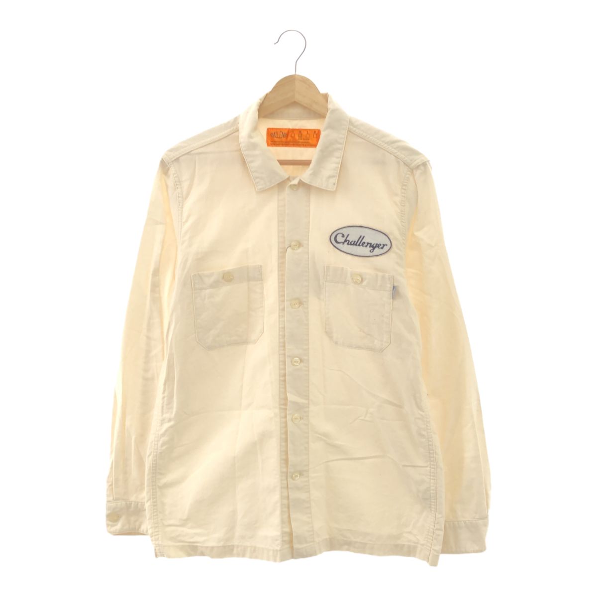 CHALLENGER チャレンジャー WORK SHIRT 長袖シャツ Mサイズ ナチュラル 