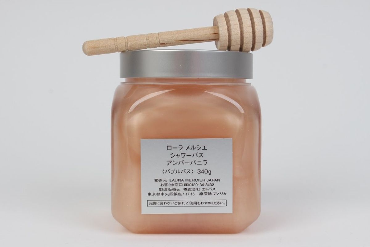 LAURA MERCIER シャワーバス アンバー バニラ 340g ローラ
