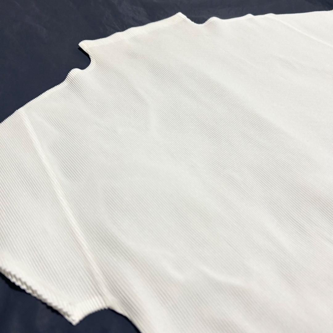 PLEATS PLEASE ハイネック カットソー Tシャツ 3 ホワイト