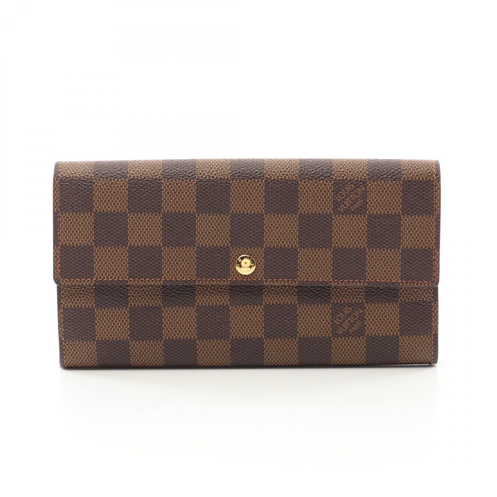 LOUIS VUITTON ルイ ヴィトン ポルトフォイユ サラ ダミエエベヌ 二つ折り長財布