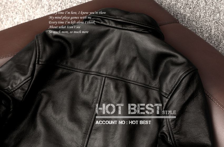 上質 メンズ レザー ジャケット カウハイド 牛革 復刻40's