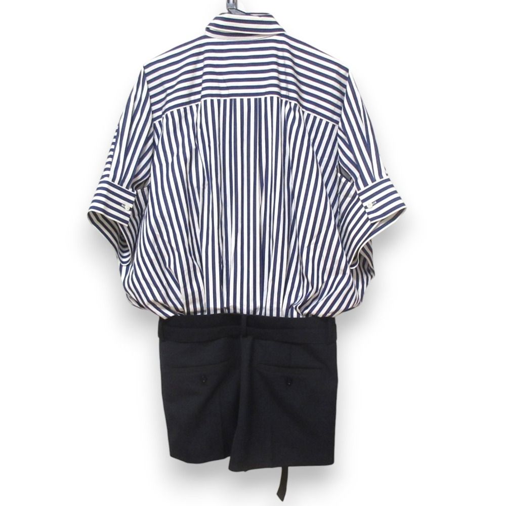 新品　sacai Thomas Mason ワンピース　シャツ　トップス ◇関税込◇sacai×THOMAS MASON コットン ポプリン シャツワンピ