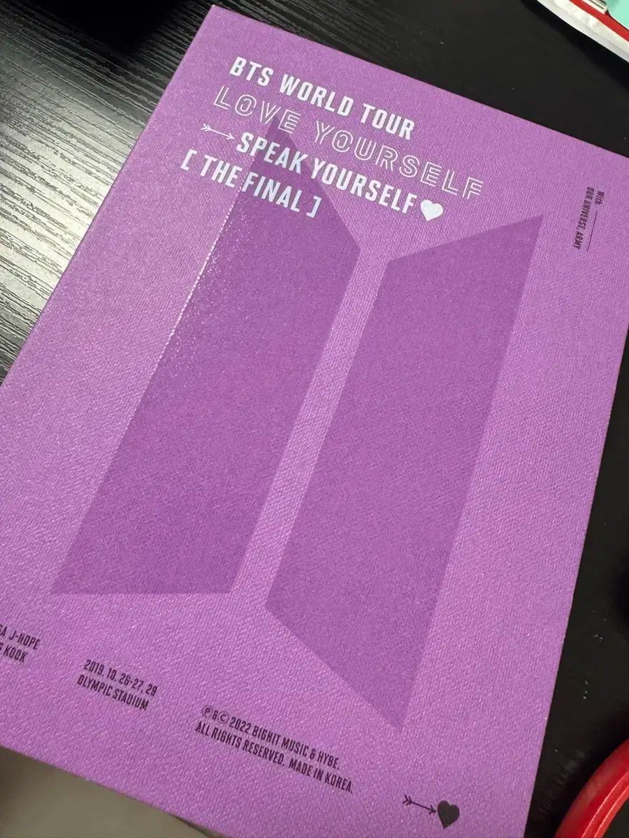 YOURSELF BTS SPEAK LOVE FINAL DVD THE [THE WORLD : Speak TOUR 