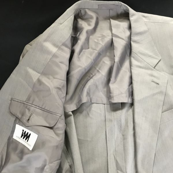 MIYAKE DESIGN STUDIO/イッセイミヤケ　背抜きテーラードジャケット/ブレザー　サイズ6-95-84　メンズL相当　グレー　管NO. WR0-027 MIYAKE DESIGN STUDIO/イッセイミヤケ 背抜きテーラードジャケット