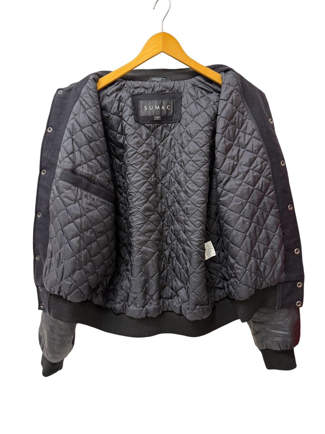 23区 定価4.8万✨ラム レザー × メルトン ウール コンビ  スタジャン 23区 定価4.8万✨ラム レザー × メルトン ウール コンビ