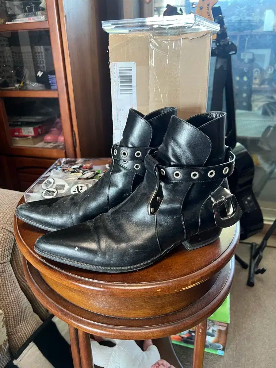 Saint Laurent サンローラン ウエストン バックル ブーツ 39 5