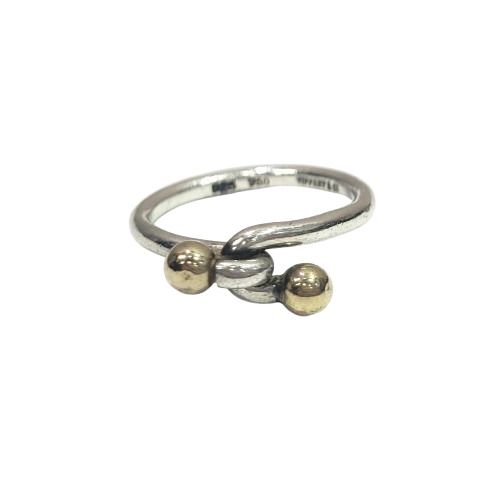 ティファニー Tiffany&Co. ダブルアイ リング 指輪 約10号 SV925
