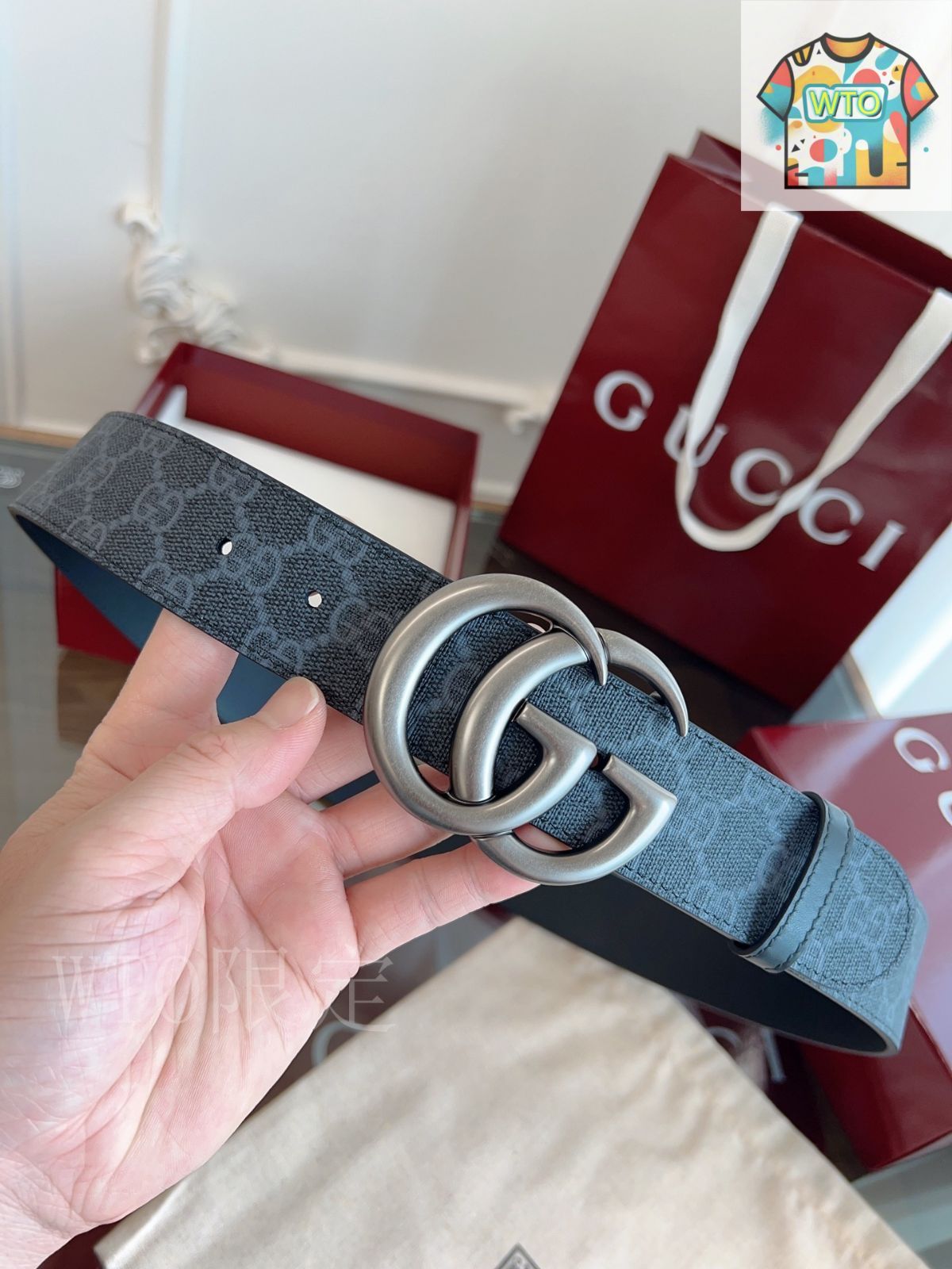 即購入値下げコメントお願いします❁ GUCCI グッチ ベルト 今日特価】GUCCI グッチ PVC ベルト - メルカリ