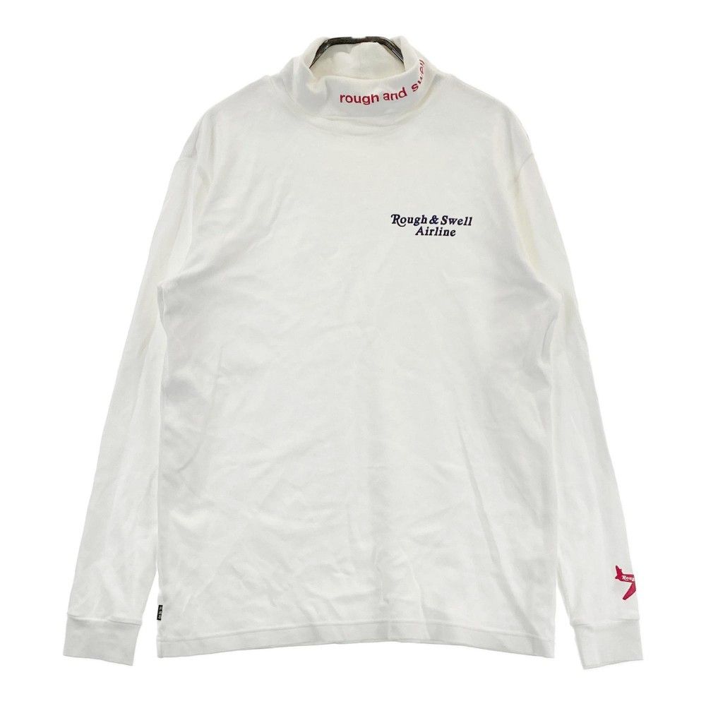 ROUGH&SWELL ラフアンドスウェル タートルネック長袖Tシャツ ホワイト  