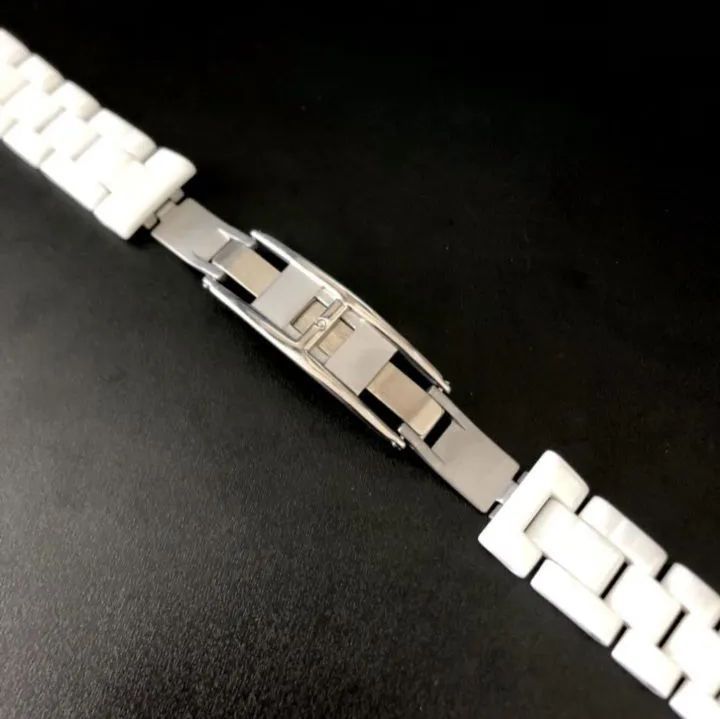 19mm 腕時計 社外品 セラミック ブレスレット ホワイト 白 【対応 