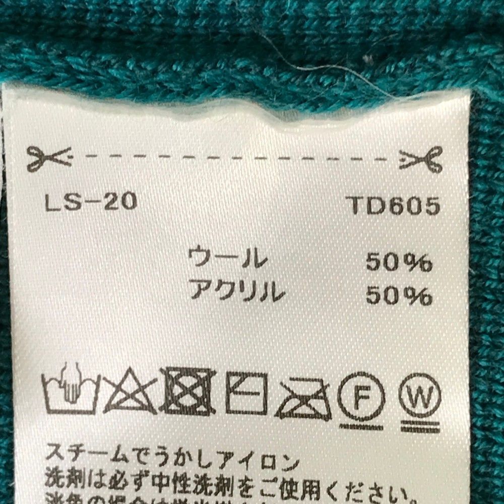 サイズ：M TAYLOR MADE テーラーメイド 2022年 ニットセーター ロゴ総柄 ブルー系 [240101360511] ゴルフウェア レディース ストスト TAYLOR MADE テーラーメイド 2022年 ニットセーター ロゴ総柄