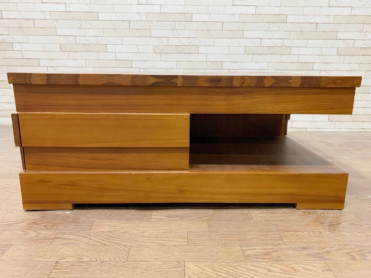 ◇SCANTEAK スキャンティーク センターテーブル 机 チーク無垢材 ロー