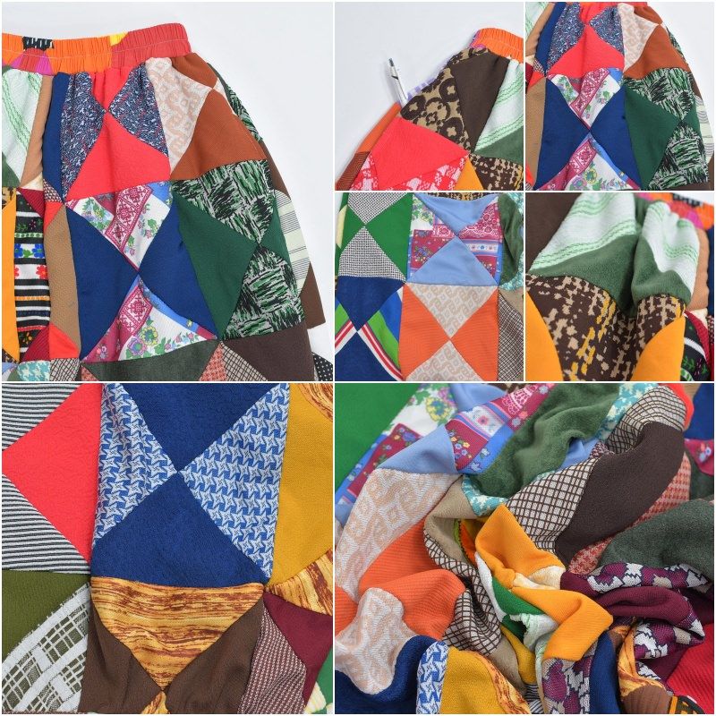 Remake リメイク ハンドメイド テキスタイル パッチワーク キルト  
