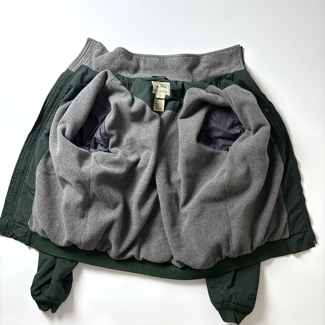 L.L.Bean エルエルビーン ウォームアップジャケット M 深緑 ダーク 