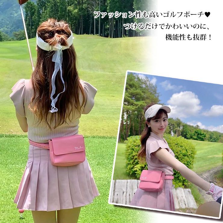 Malbon ゴルフウエストポーチ ベルト付き 2色 Malbon ゴルフウエストポーチ ベルト付き 2色 - メルカリ