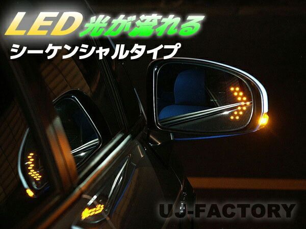 【新商品】GARUDA（ガルーダ）BLLED MIRROR/光が流れるシーケンシャルタイプ トヨタ　ヴォクシー　ZRR80G/ ZRR85G/ ZRR80W/ ZRR85W　ブレッドミラー