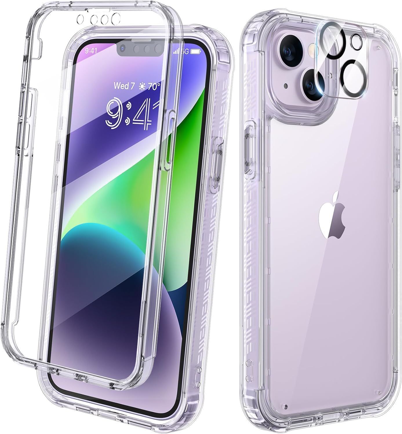 【色: クリア】Diaclara iPhone14 用 ケース 6.1インチ バ