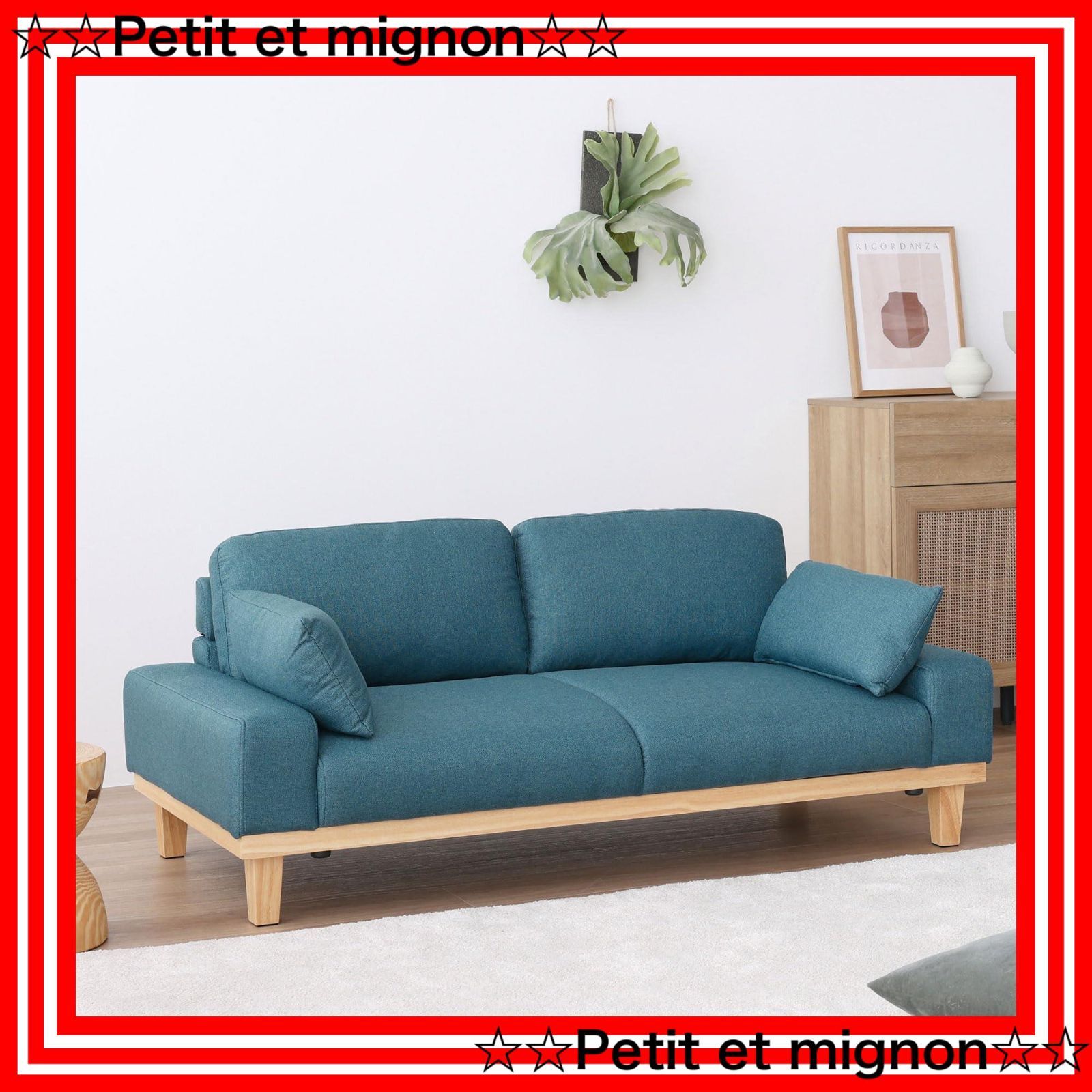 ソファ ソファー オシャレ 2人 掛け 幅150cm ローソファー コンパクト