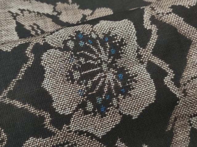 平和屋着物○本場大島紬 9マルキ 枝梅文 正絹 逸品 CAAX3079th 平和屋