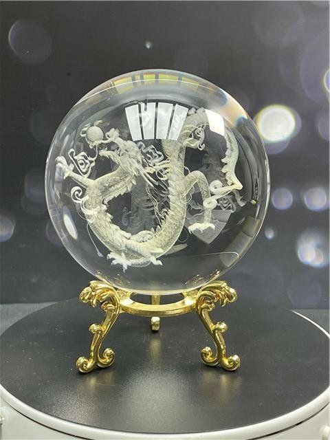 約:150mm 4157g 超綺麗龍入りK9水晶丸玉B81B1/143B146D 約:150mm 4157g 超綺麗龍入りK9水晶丸玉B81B1/143B146D 約:150mm
