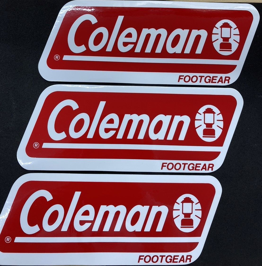 Coleman コールマン FOOT GEAR ランタン ステッカー 3枚セット - メルカリ