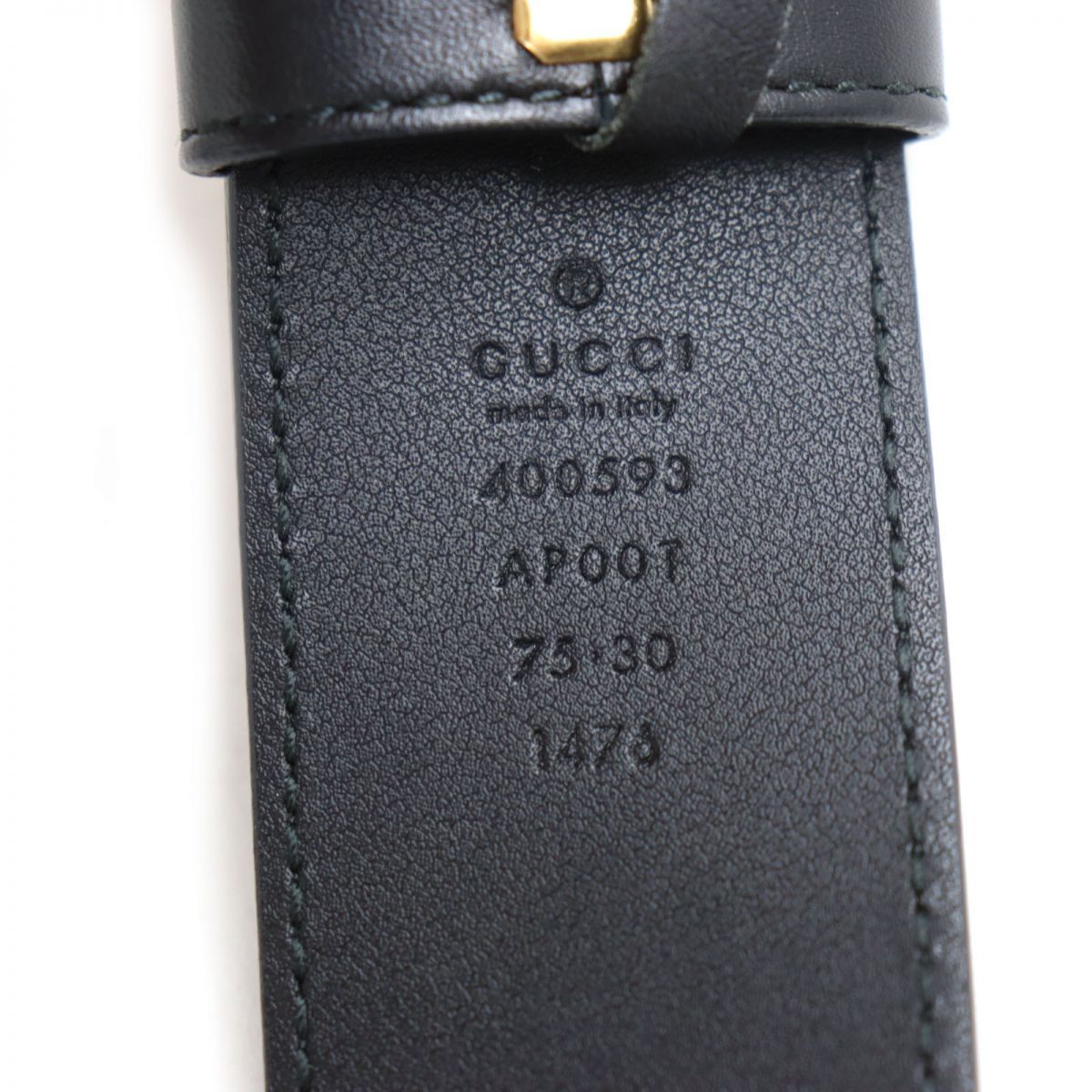 美品◇GUCCI グッチ 400593 ゴールドバックル GGマーモント ワイド