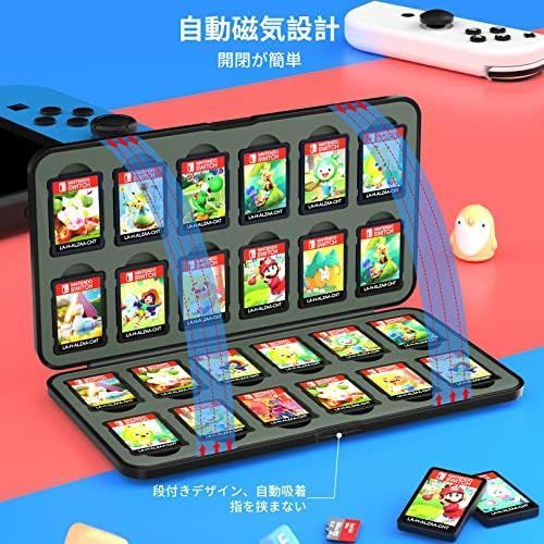 新品※未使用] switch ソフトケース カードケース 24枚ゲーム