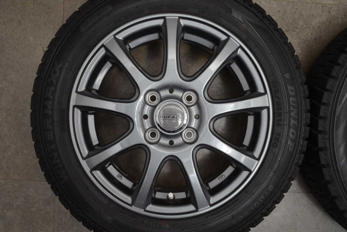 新品続々入荷中！ バリ溝 DUFACT 14in 4.5J 45 ウィンターマックス WM02 155 65R14 N-BOX スペーシア ワゴンR アルト タント ムーヴ デリカミニ