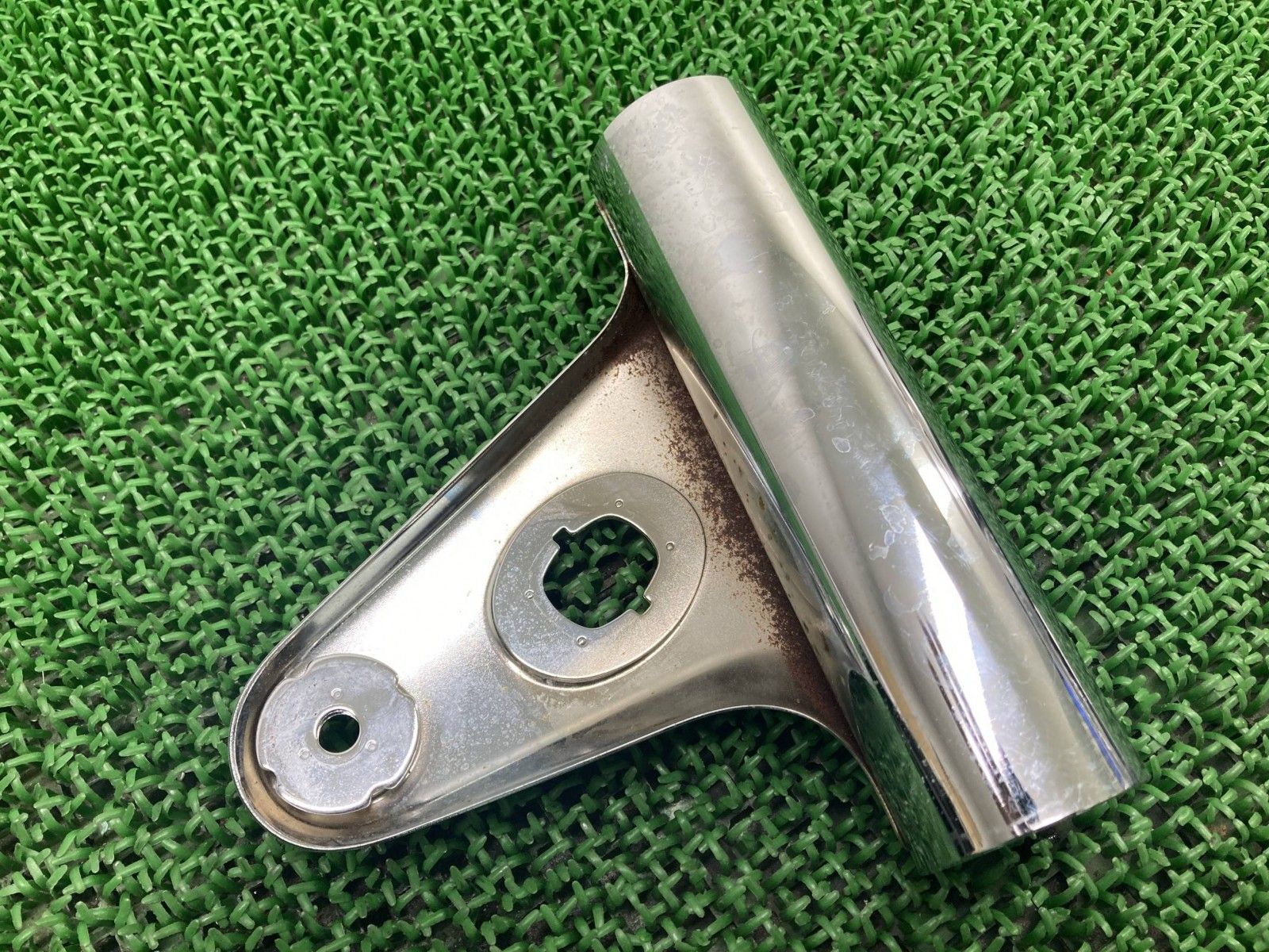 W800 ヘッドライトステー 右 カワサキ 純正 バイク 部品 EJ800B 内径42mm 曲がり無し 品薄 品 車検 Genuine pJ BRIGHTFACE_UK