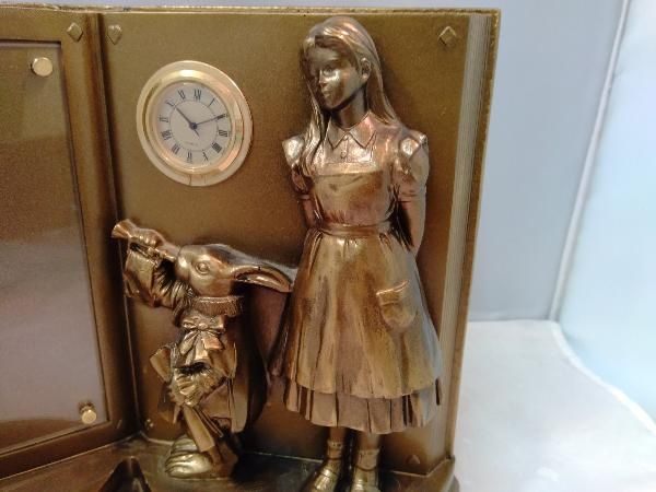 不思議の国のアリス フォトスタンド&クロックWOODREX 動作未確認 箱