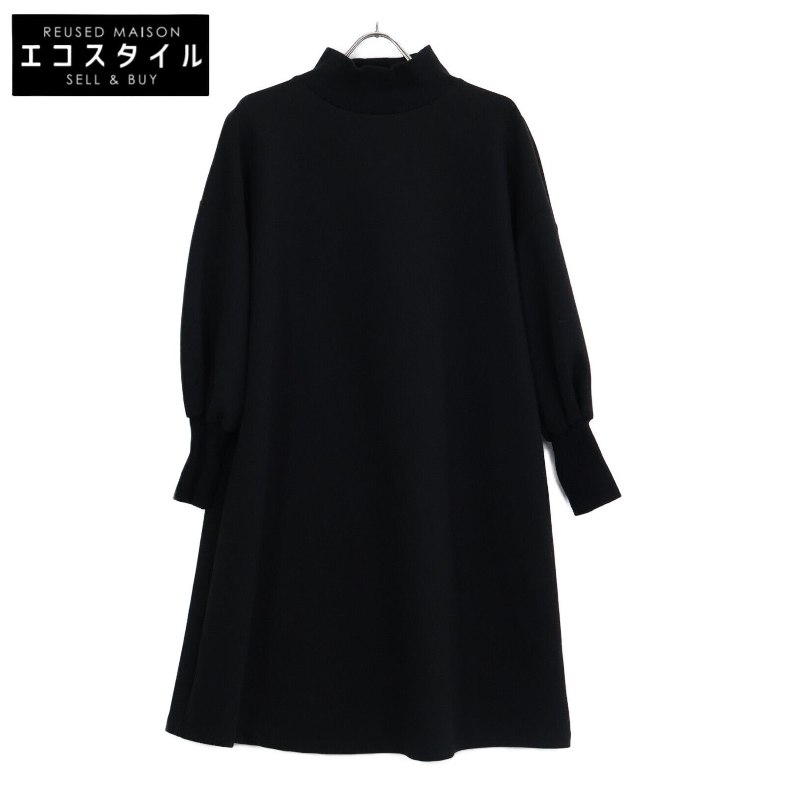 BEARDSLEY ビアズリー ﾌﾞﾗｯｸ BEZ1031109A0011 袖ﾊﾟﾌ ﾀﾞﾝﾎﾞｰﾙ ﾜﾝﾋﾟｰｽ F