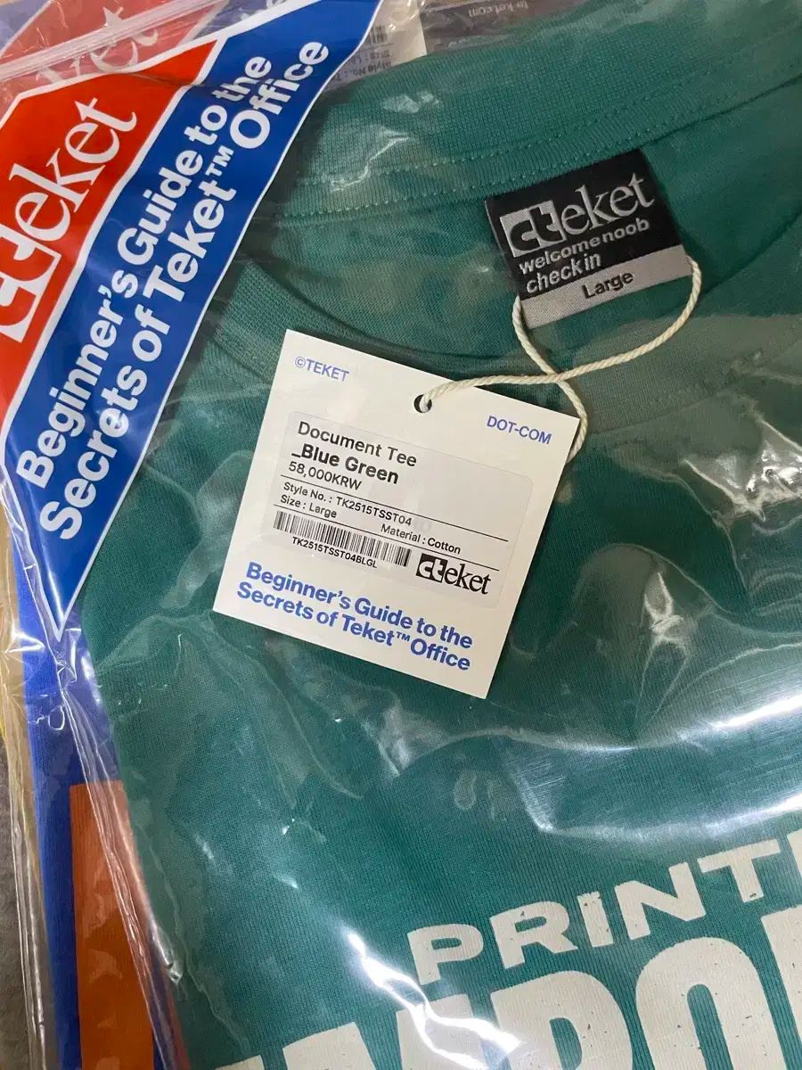 [teket] Document Tee ★大人気★ teket(テケット) 半袖Tシャツ document tee blue green - メルカリ