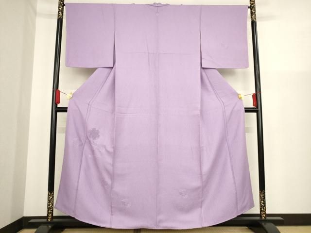 平和屋着物○中国三大刺繍 スワトウ刺繍 訪問着 地紙草花文