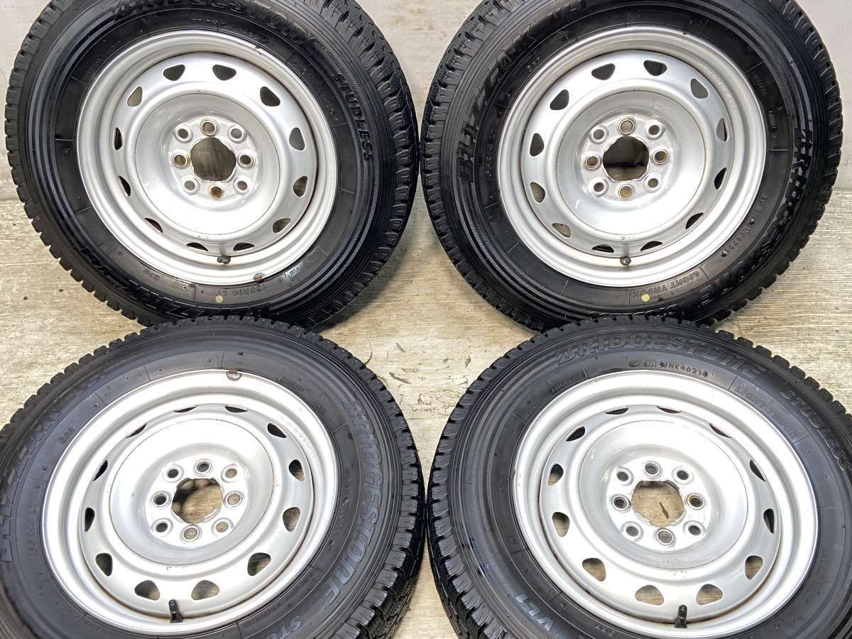 165R14 6PR ブリヂストン ブリザック VL1 マルチ 14x5.0 100|114.3-4穴 タイヤ スタッドレスタイヤ ホイールセット 4本セット w14250222096