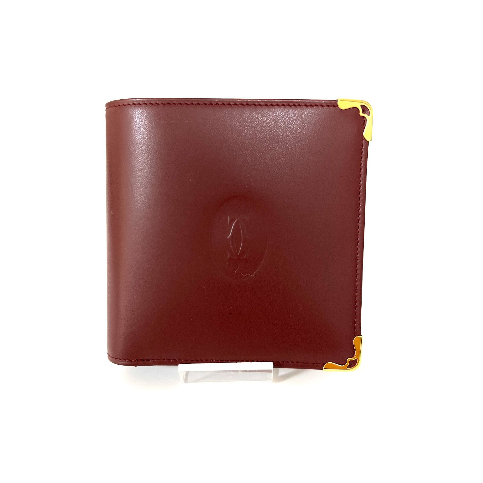 新品未使用 カルティエ 二つ折り財布 コンパクトウォレット カード付き