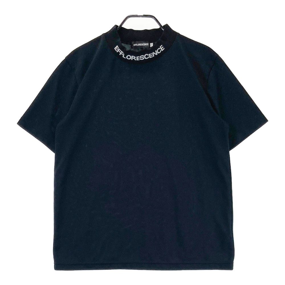 サイズ L EFFLORESCENCE エフロレッセンス モックネック半袖Tシャツ ブラック系 240101534254 ゴルフウェア メンズ ストスト