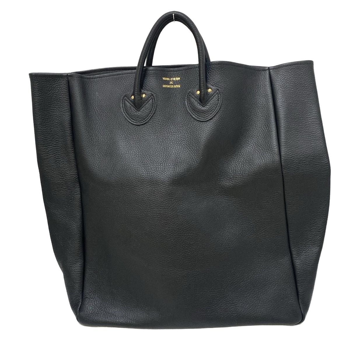 shunshun YOUNG＆OLSEN ナイロン トートバッグ 黒 YOUNG&OLSEN(ヤングアンドオルセン) トートバッグ エンボス