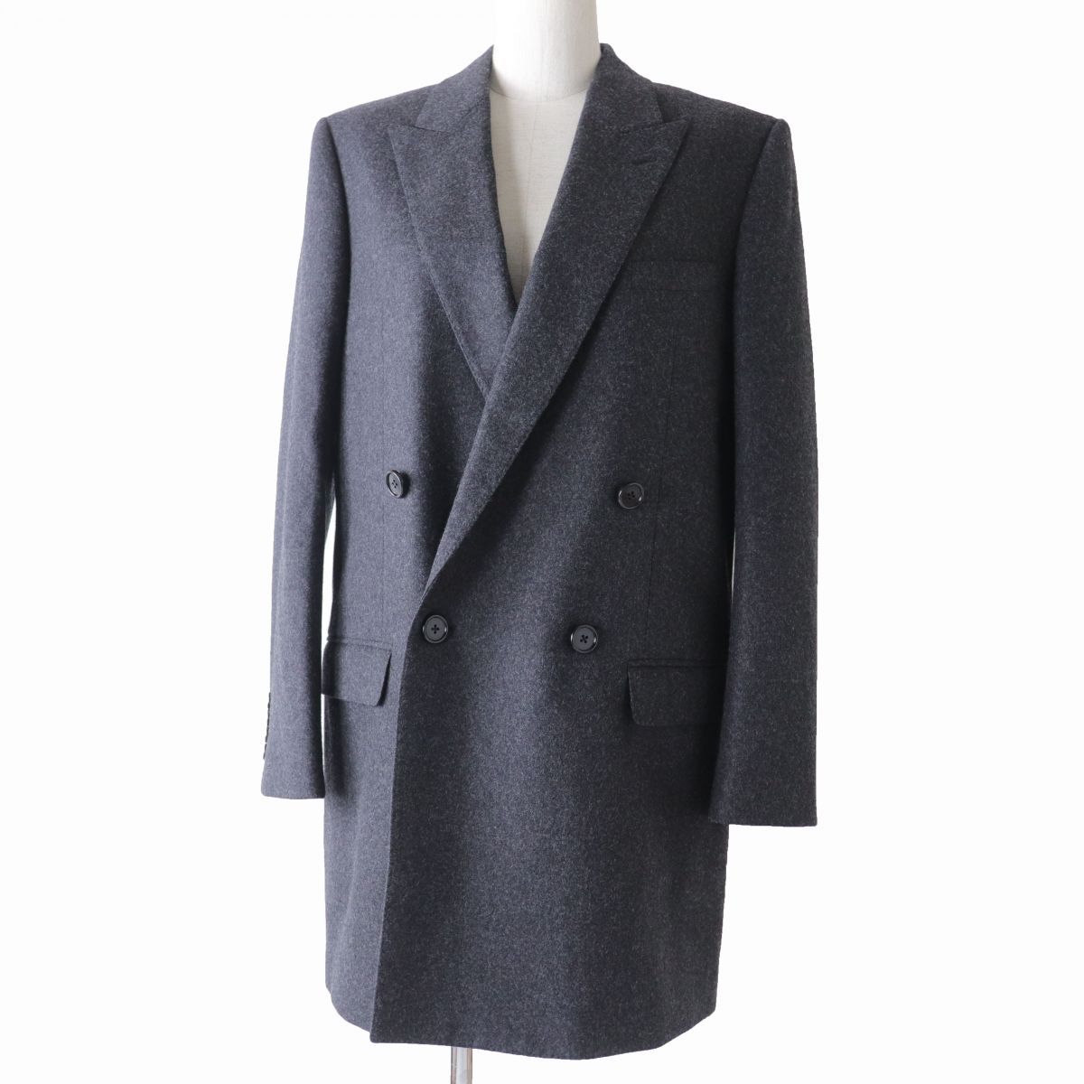 極美品☆正規品 CELINE セリーヌ 19AW 2V509921C ピークドラペル 