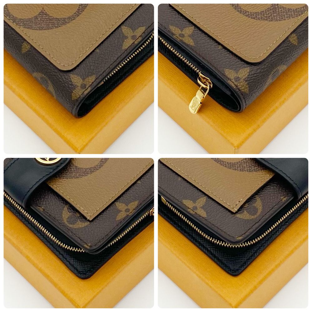 【極美品 IC搭載 】ルイヴィトン リバース ジュリエット モノグラム ルイヴィトンリバース ポルトフォイユ ジュリエット 14145 ブラウン