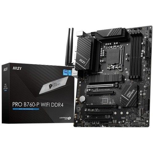 MSI Pro B760-P WIFI DDR4 ゲーミング デスクトップ マザーボード - Intel B760 チップセット - Socke