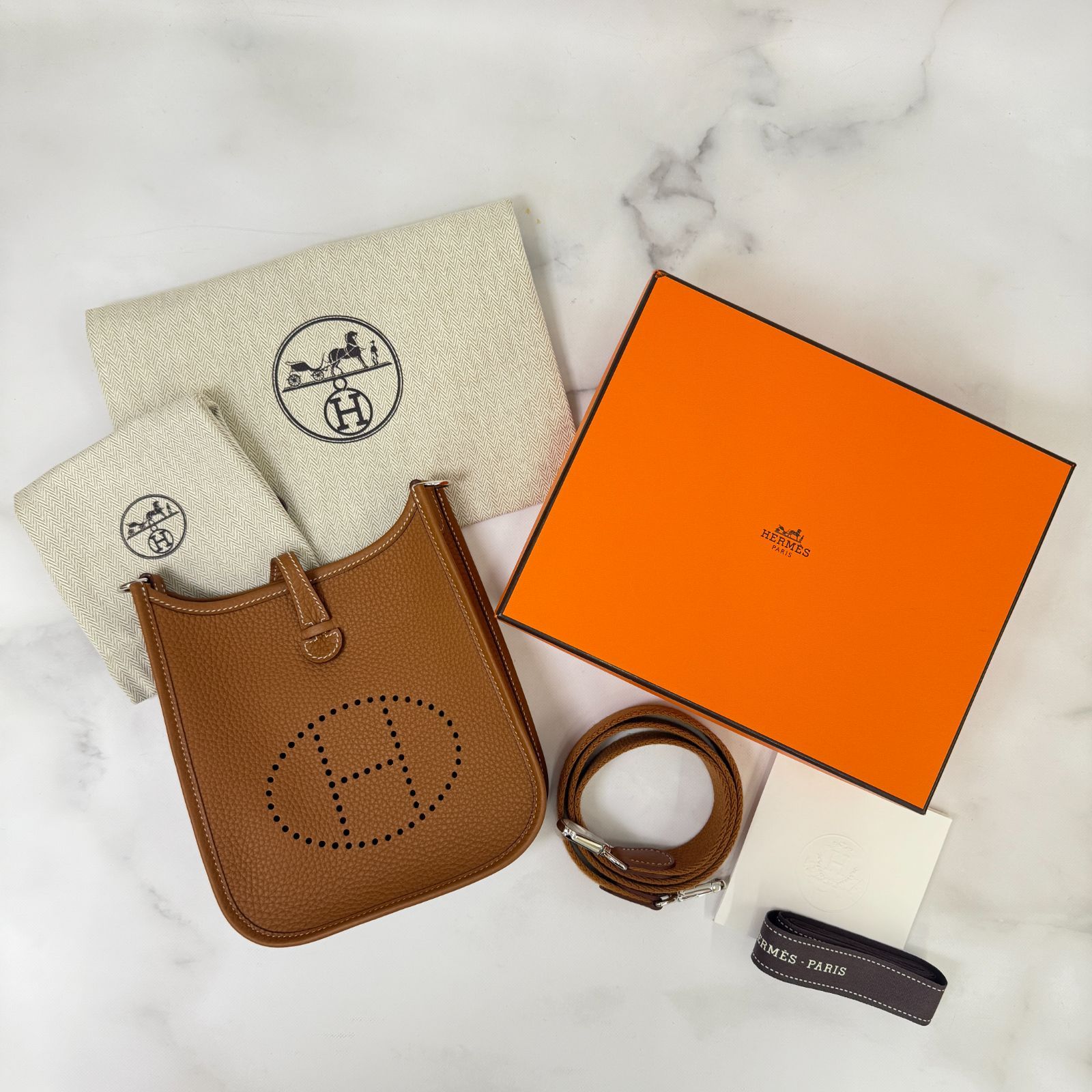 鑑定済み【 新品 】2025年 最新 K刻印 エルメス ミニ エブリン