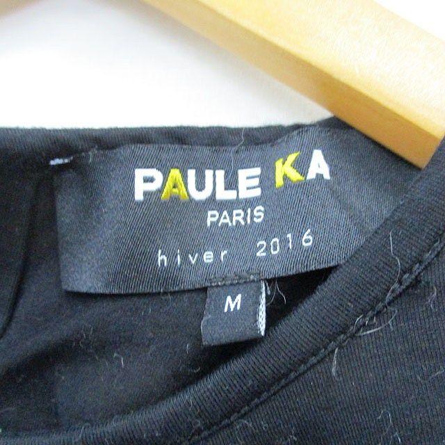 ポールカ PAULE KA カットソー Tシャツ 半袖 フリル コットン