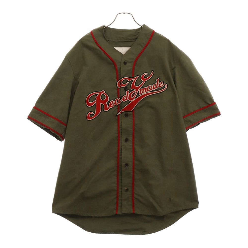 READY MADE (レディメイド) 19SS Baseball Shirt RE-C0-KH-00-00-76 ロゴパッチベースボールシャツ  カーキ - メルカリ