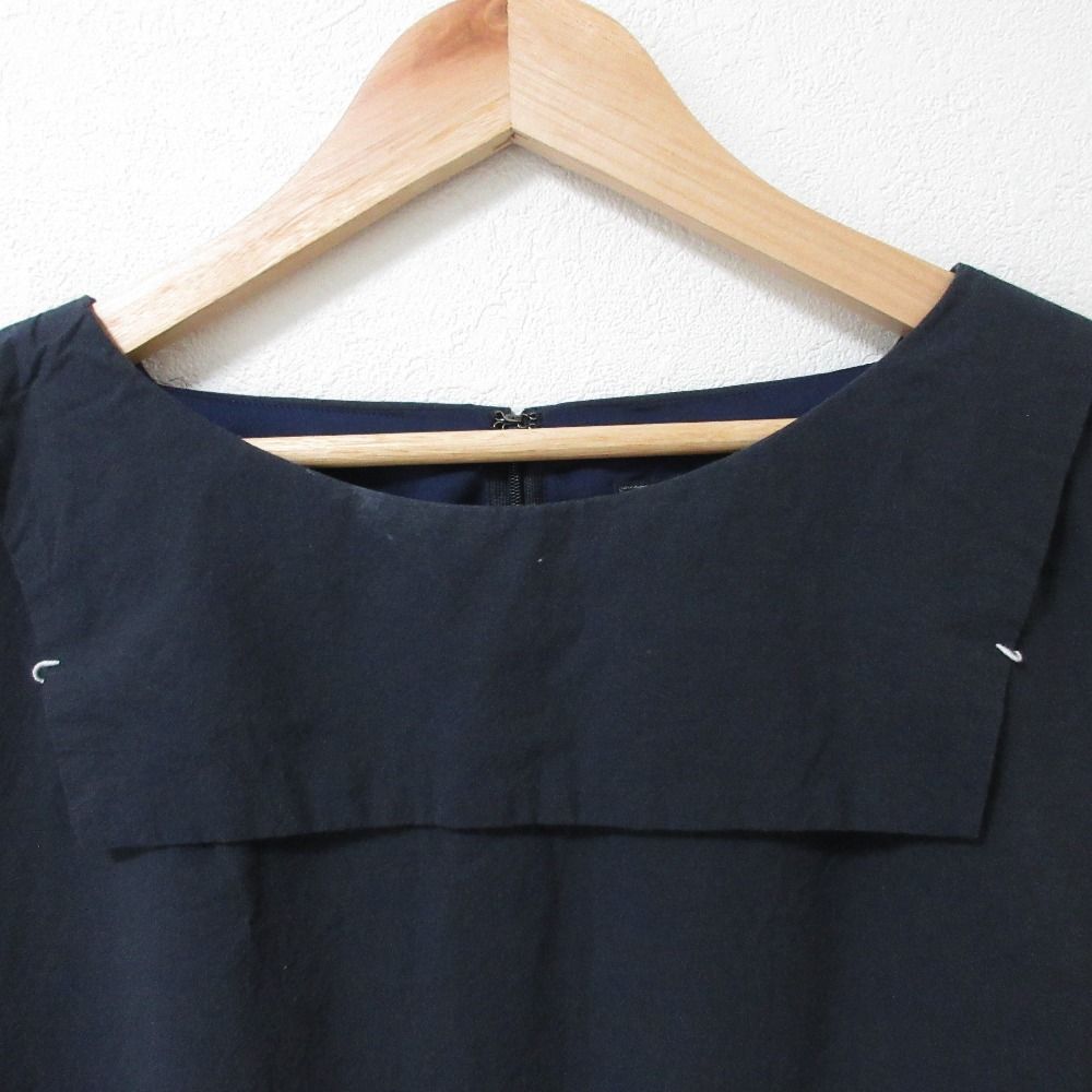 ミナペルホネン半袖ひざ丈ワンピース 38