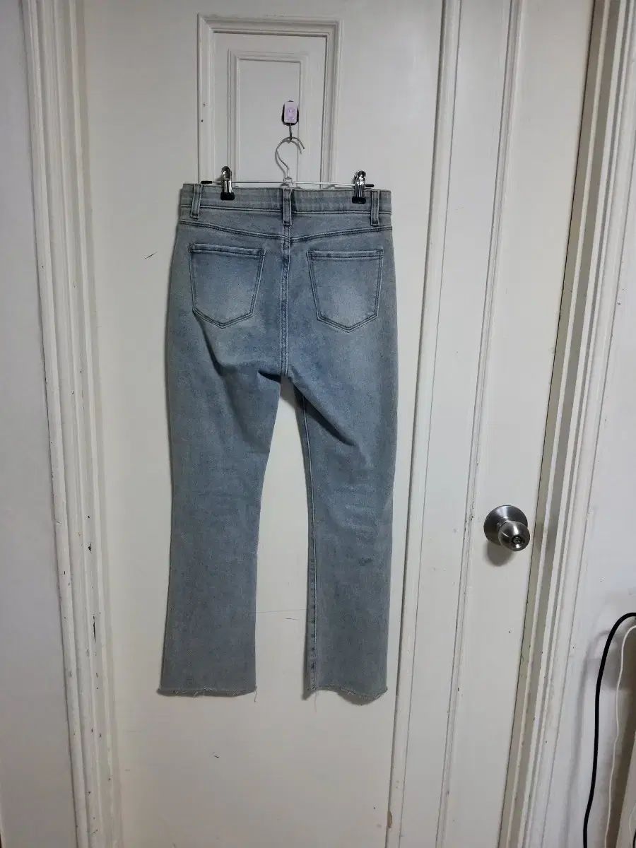 ライトブルー ブーツカット デニム ズボン 55サイズ DECORATOM_COM_BR