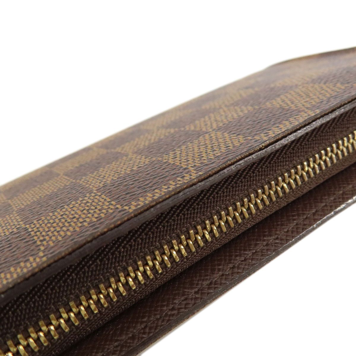 LOUIS VUITTON ルイヴィトン N61728 ポルトモネ・ジップ ダミエ エベヌ 