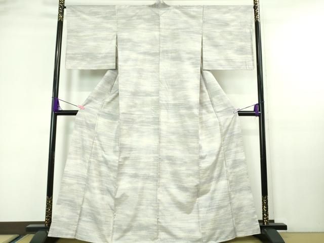 平和屋着物□極上 石川県指定無形文化財 牛首紬 白山工房 手織り 霞文